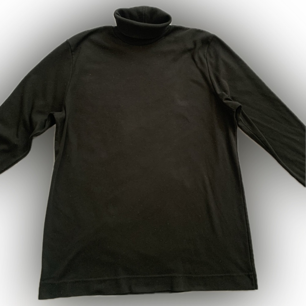 Weekenders long black Turtleneck, 20 inch chest | black | large